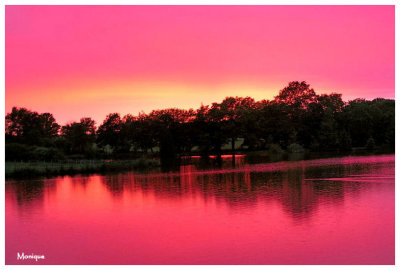 Coucher de soleil sur le Morvan