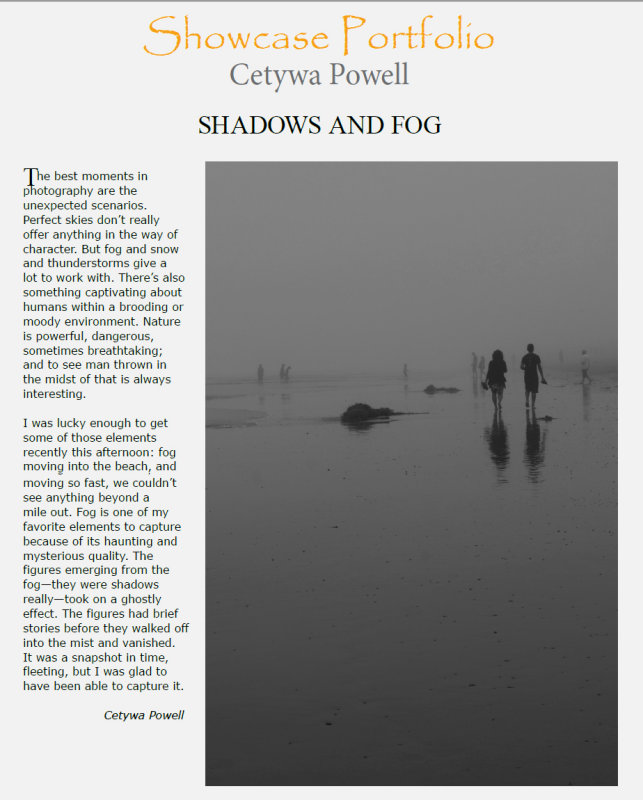 Shadow and Light Magazine Nov/Dec issue