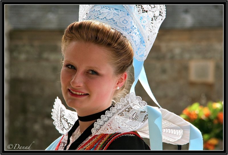 A Young Lady Wearing Headgear from Pont-Aven.