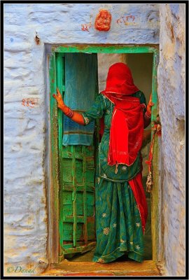 The Green Door. Jaisalmer.