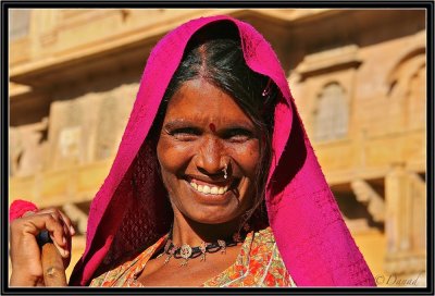 A smile in the Citadel of Jaisalmer.