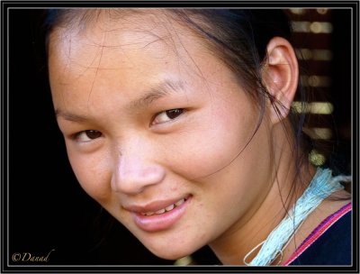 A Young Lanten Woman. Ban Nam Leu. Luang Namtha.