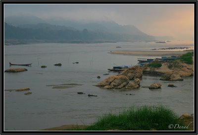 A Misty Dawn on Mekong.