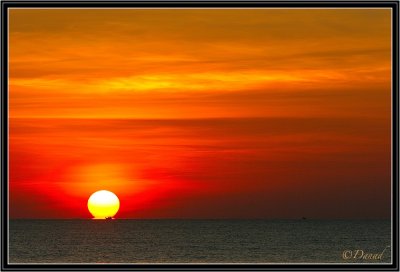 Sunset on Bengal Gulf.