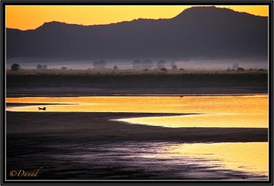 Sunset on Irrawady Banks.