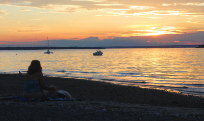 Sunset over Narragansett Bay