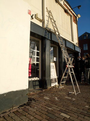 In Delft reikt de ladder tot de helft...