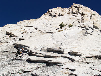 First pitch of Cathedral Peak SE buttress