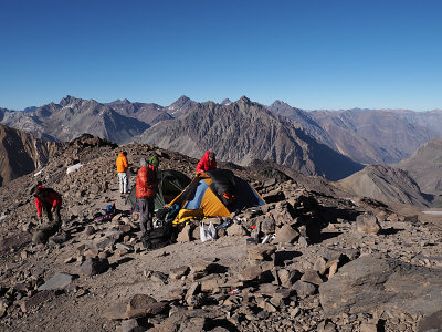 Morning in camp 1 (3600m/11,800ft)