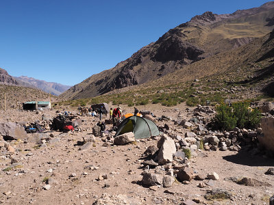Camp at Pampa Lenas (2950m/9,680ft)