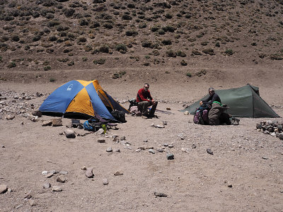 Camp at Casa de Piedra