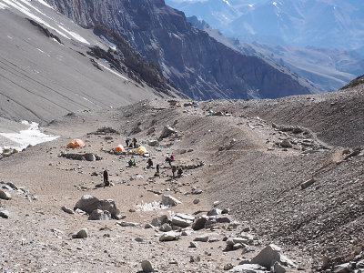 Above camp 1