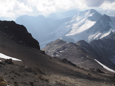 Looking west to Nido Condores and Cuerno