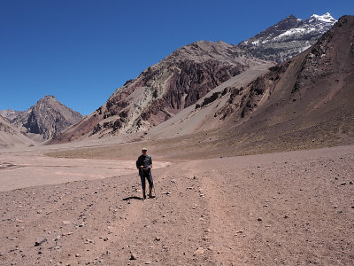 Aconcagua above Quebreda Horcones