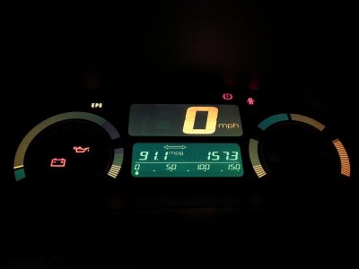 2002 Honda Insight Long Distance Winter Journey MPG