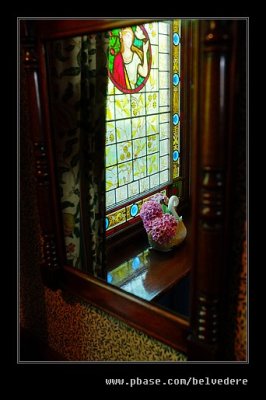 Stained Glass Reflection, Beamish Living Musem