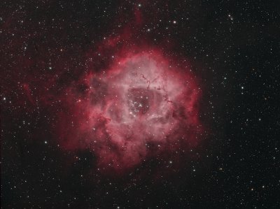 BiColor Rosette Nebula (Ha + OIII)