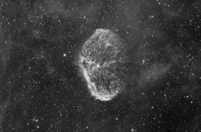 NGC 6888 - The Crescent Nebula in Ha 