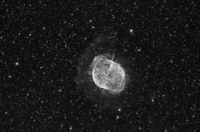 M 27, the Dumbbell Nebula in Ha light