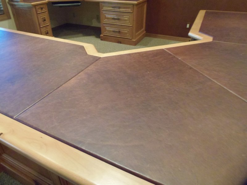 leather desk top