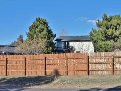 fenced rear with gate for RV
