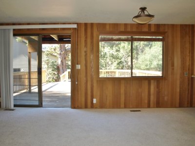 family room patio door to deck