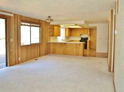 family room & kitchen