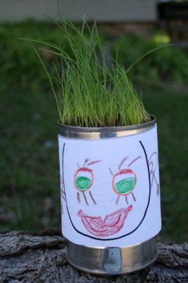 Rosalie's planting buddy!