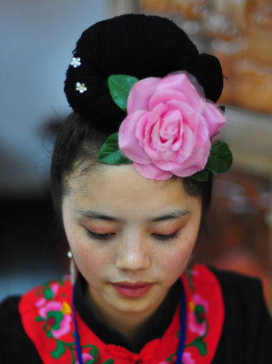 Xiejiang Miao Beauty with freckles