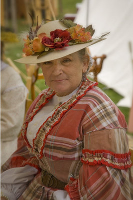 Civil War Re-enactors at the Genoa Cowboy Festival... the ladies