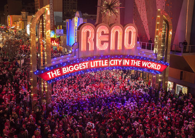 Santas and friends at the Reno Santa Pub Crawl