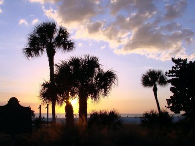 Sunset at the Siesta Beach