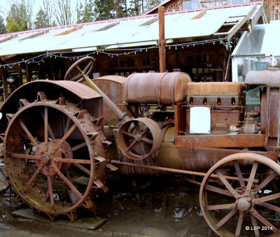 Old rusty tractor