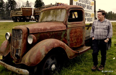 Eric with a Rusty ole truck