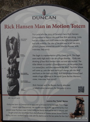 Rick Hanson Man in Motion Totem
