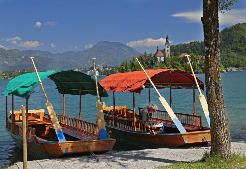 Pletna boat, Lake Bled