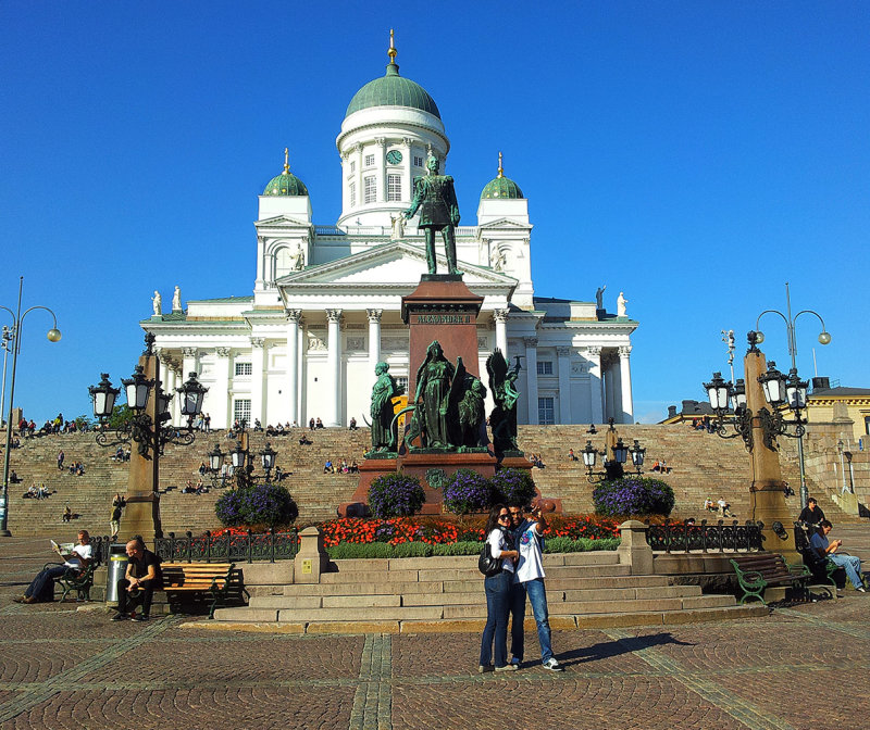 Taking a Selfie, Helsinki Senate Square