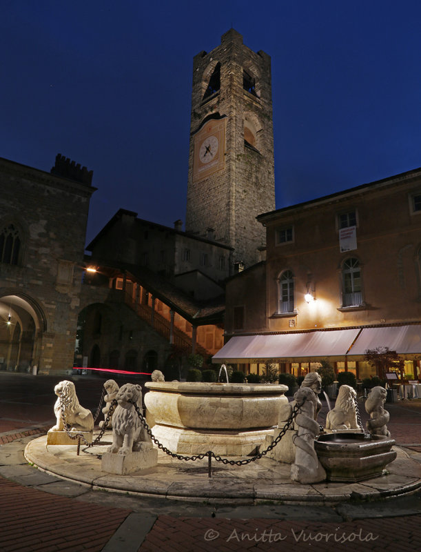 Bergamo Old Square Twilight