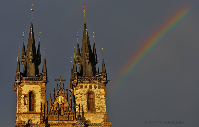 Tyn Church Rainbow
