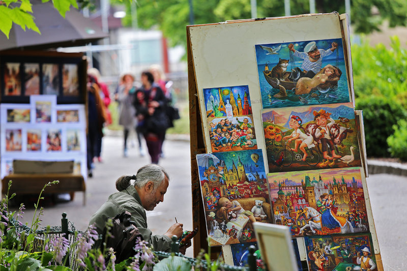 The Artist at work, Karlovy Vary