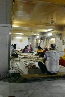 Sikh Temple - kitchen preparing lunch