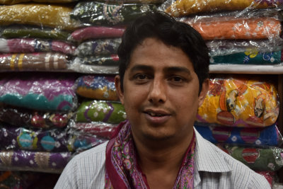    Jaipur market - my Indian pants salesman