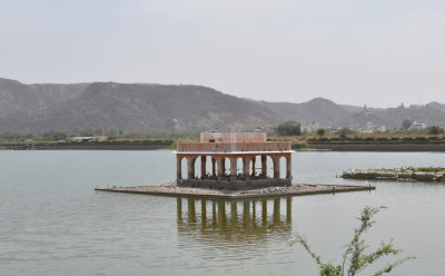 Jai Mahal Lake & floating pavilion