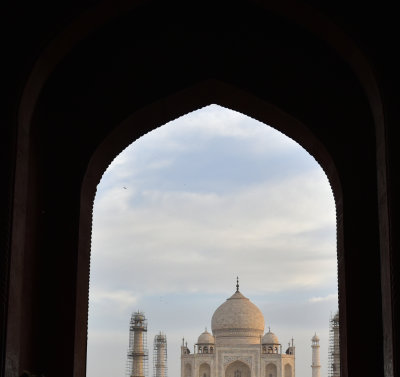 sunrise through entry  