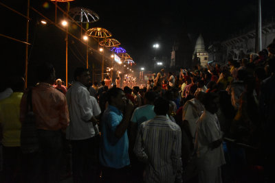   Evening ceremonies at the Ghat - putting the river to sleep