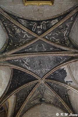 Vaulted ceiling inside Palais des Papes DSC_7280