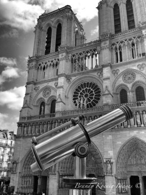 notre dame telescope bw