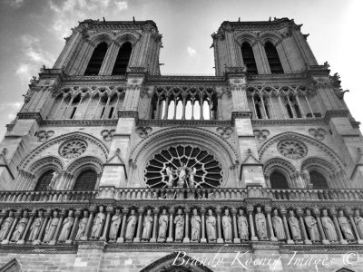 notre dame bw