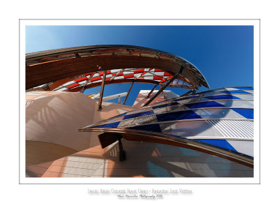 Fondation Louis Vuitton colorized by Daniel Buren 6