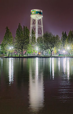 Water Tower At Night 20130512